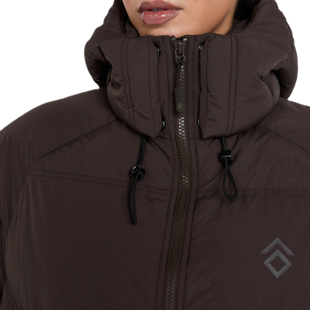 Aztec Diamond Matte Puffer Jacket - Women