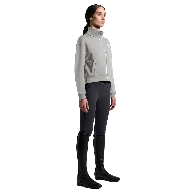 Cavalleria Toscana Sweat à capuche en jersey zippé - Femme