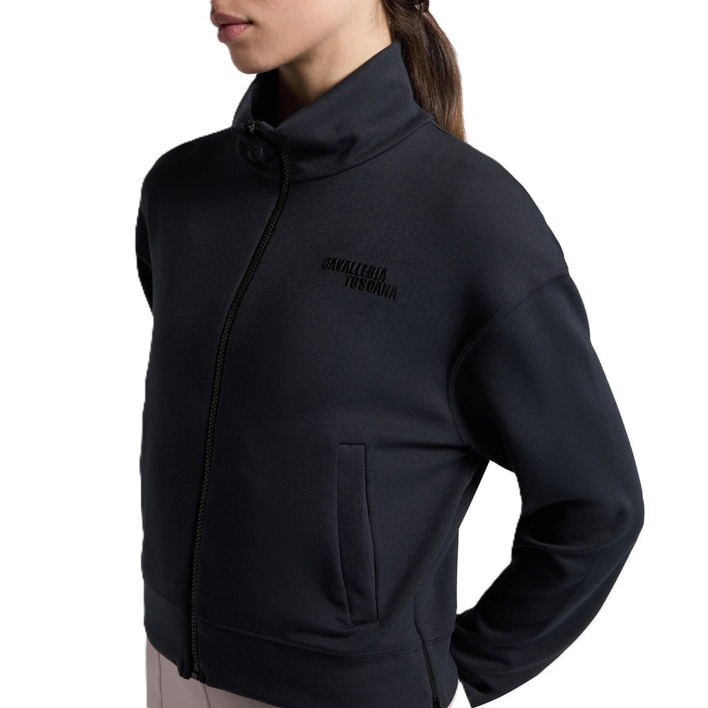 Cavalleria Toscana Hoodie Jersey Reißverschluss - Damen