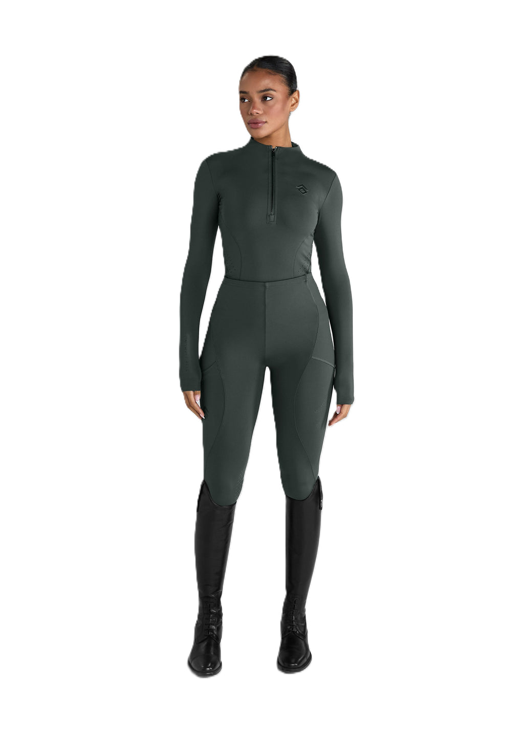 Aztec Diamond Core Riding Tights - Full Grip - Woman