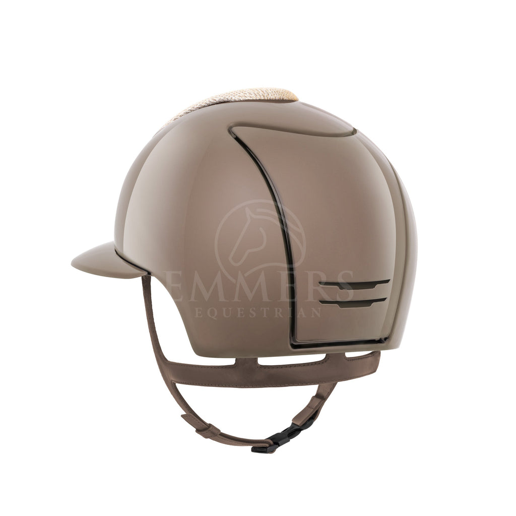 KEP Italia Cromo 2.0 / Diamond Taupe / Vorderseite New Gold Galassia / Hinterer Rahmen Gitter Sub-Knopf Diamond Taupe / Polo Klappe Diamond Taupe / Taupe Kinnband