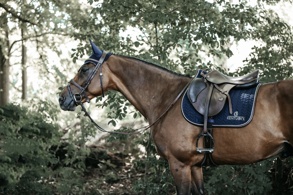 Kentucky Zadeldekje Leer Fishbone - Jumping