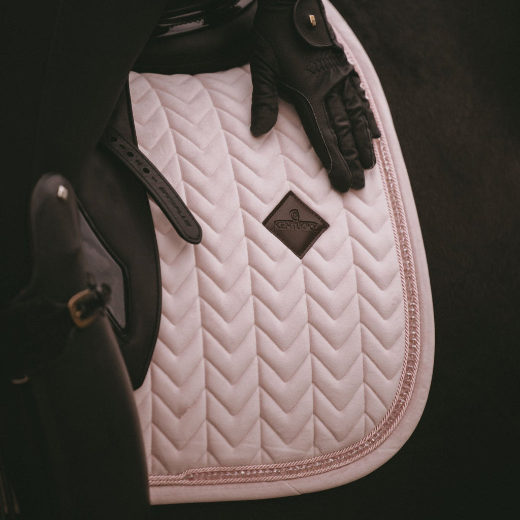 Kentucky Saddle Pad Velvet Pearls Dressage