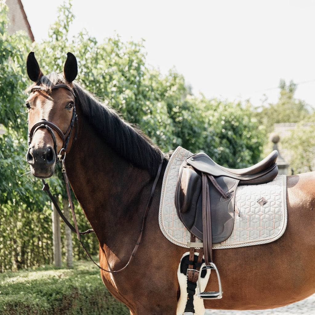 Kentucky Sattelpad Pied-De-Poule Dressur