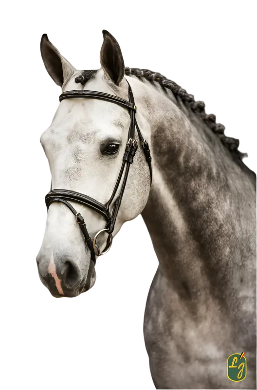 Muserolle combinée LJ Bridle Pro / Boucles argentées
