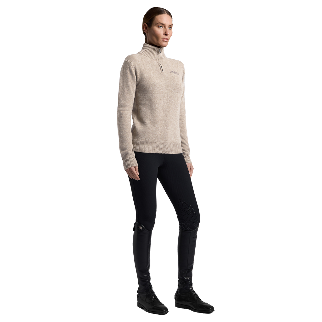 Cavalleria Toscana Sweater Turleneck Zip Pure Wool - Women