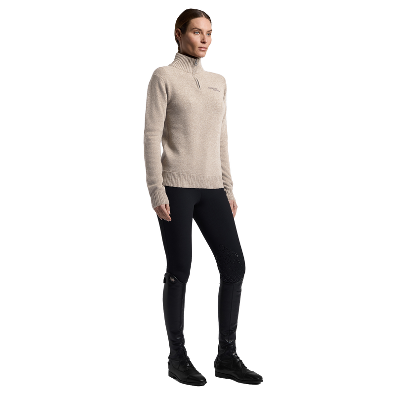 Cavalleria Toscana Sweater Turleneck Zip Pure Wool - Women
