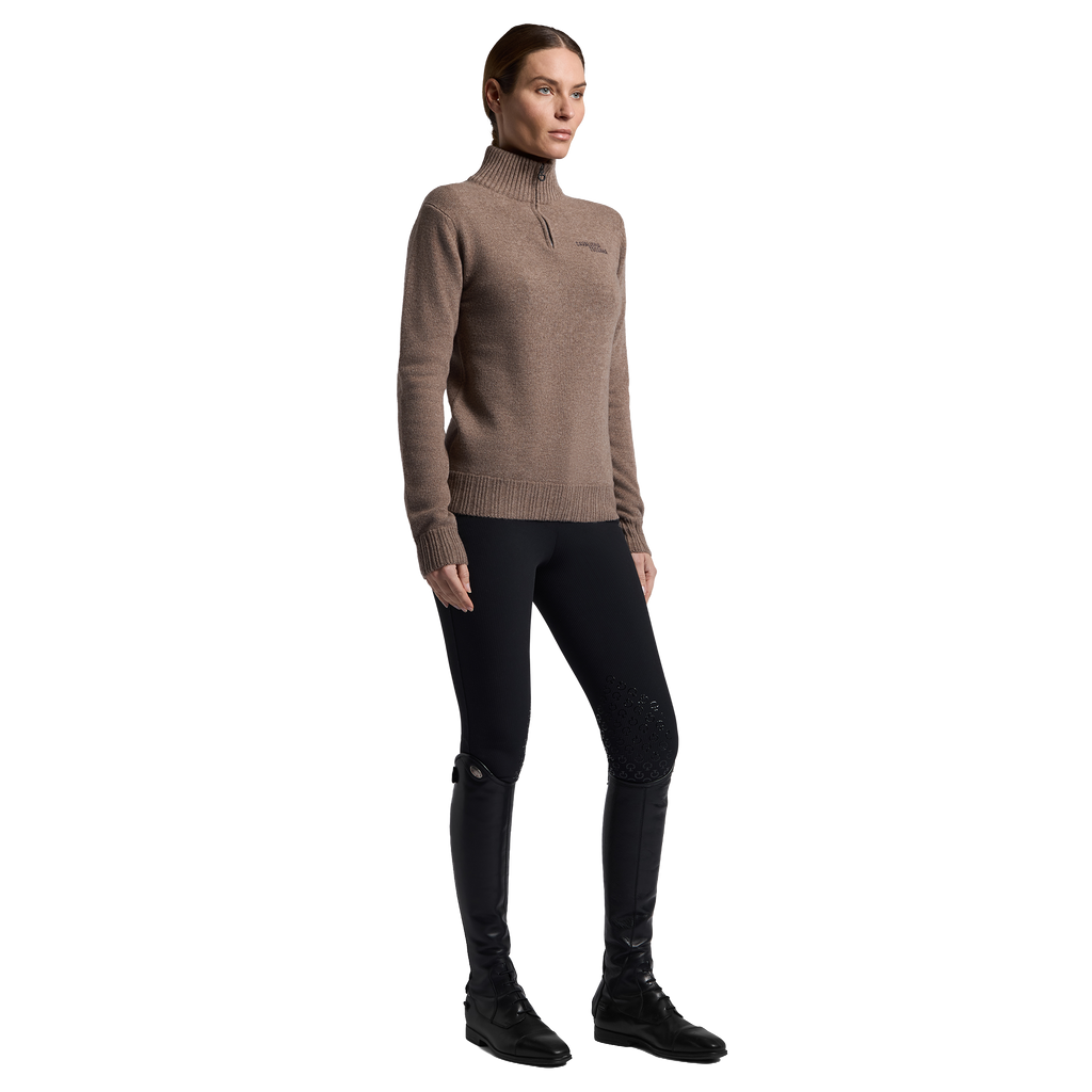 Cavalleria Toscana Sweater Turleneck Zip Pure Wool - Women