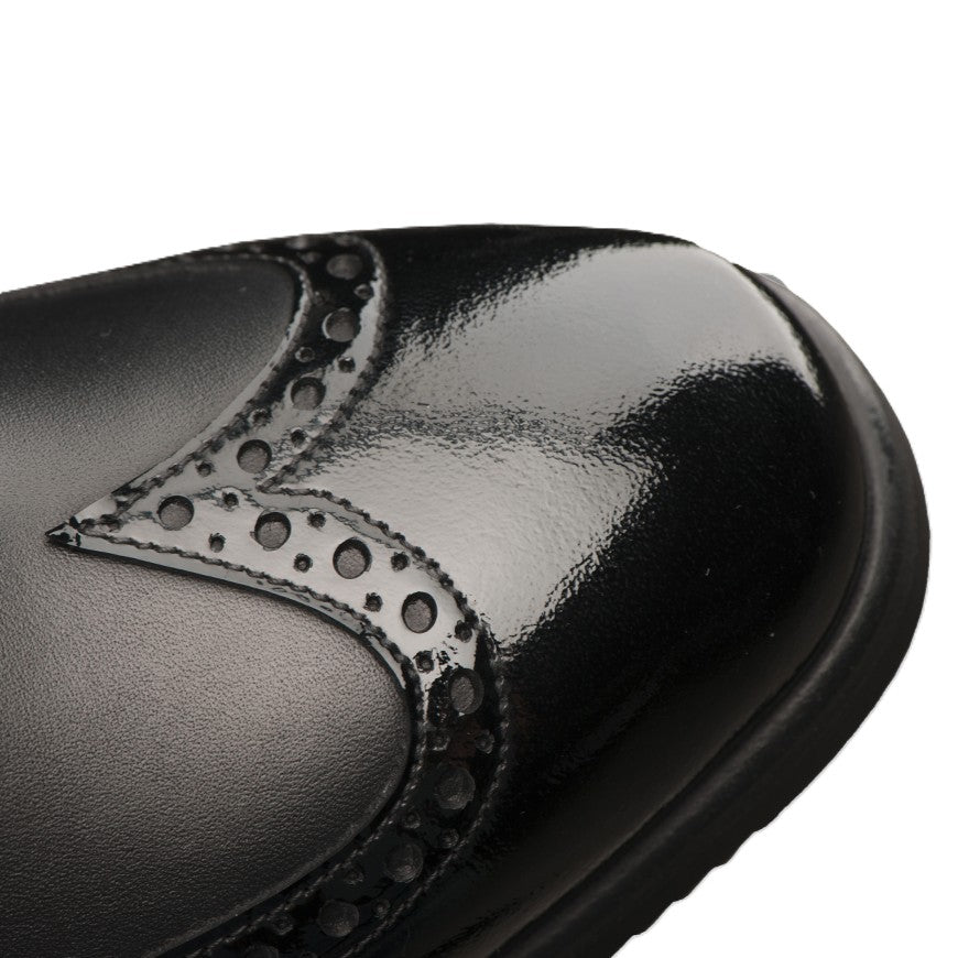 Tucci Marilyn Tall Boots with Patent Punched Details