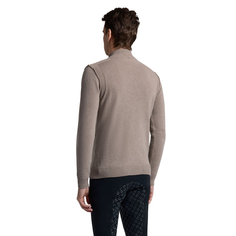 Cavalleria Toscana Sweater Pure Wool Half Zip - Men