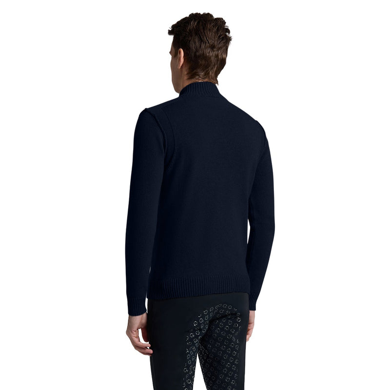 Cavalleria Toscana Sweater Pure Wool Half Zip - Men