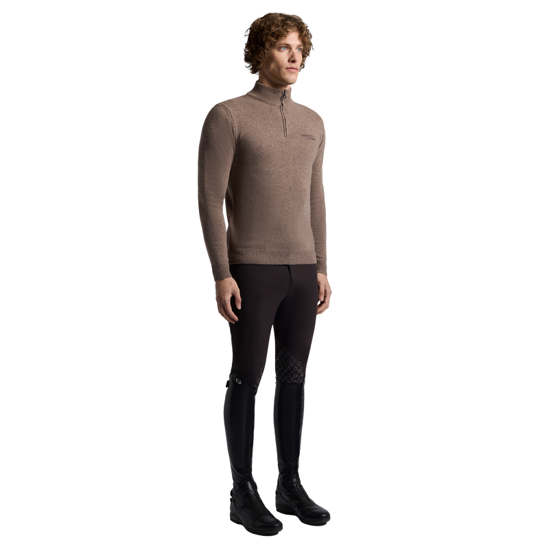 Cavalleria Toscana Sweater Turleneck Zip Pure Wool - Men