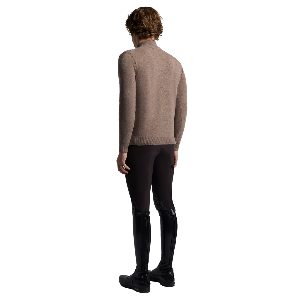 Cavalleria Toscana Sweater Turleneck Zip Pure Wool - Men