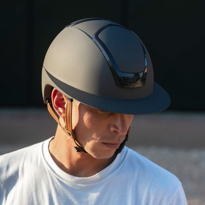 Kask Nemesi Wide Peak - Light Brown Chinstrap
