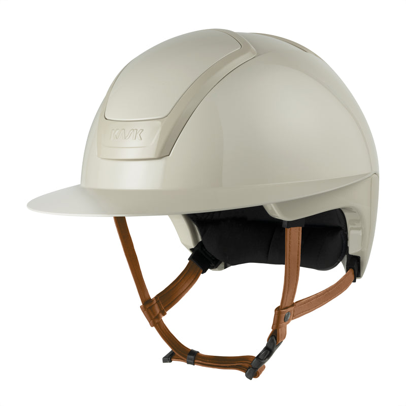 Kask Nemesi Wide Peak - Light Brown Chinstrap