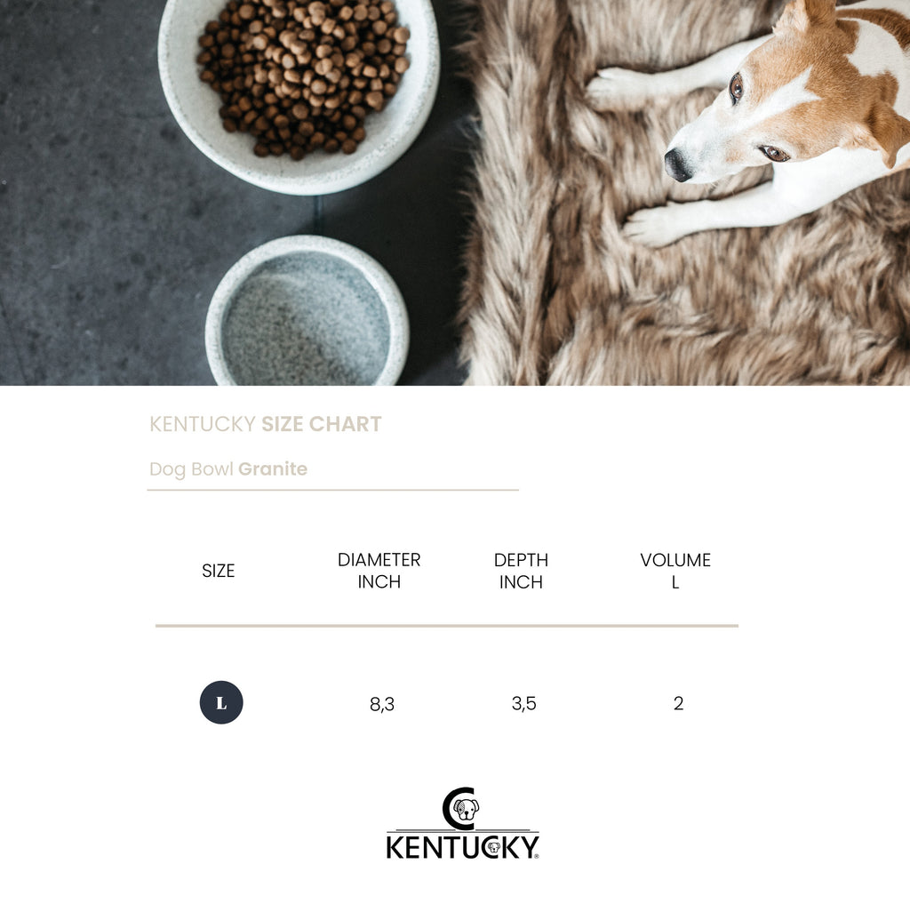 Kentucky Dogwear Dog Bowl - Granite