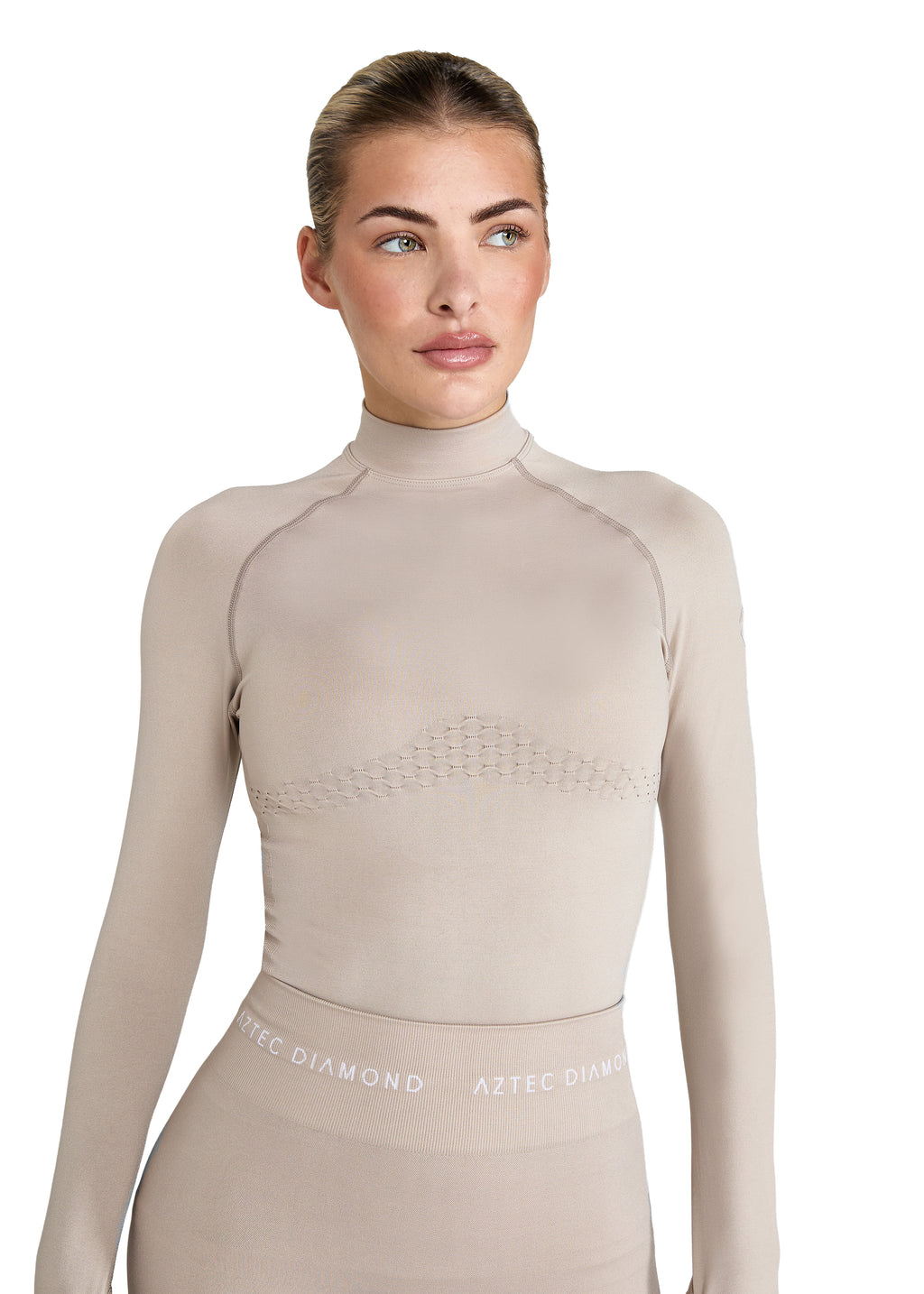 Aztec Diamond Thermal 3D Knit Top - Women