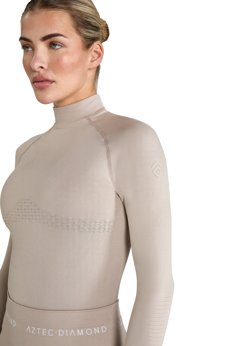 Aztec Diamond Thermal 3D Knit Top - Women