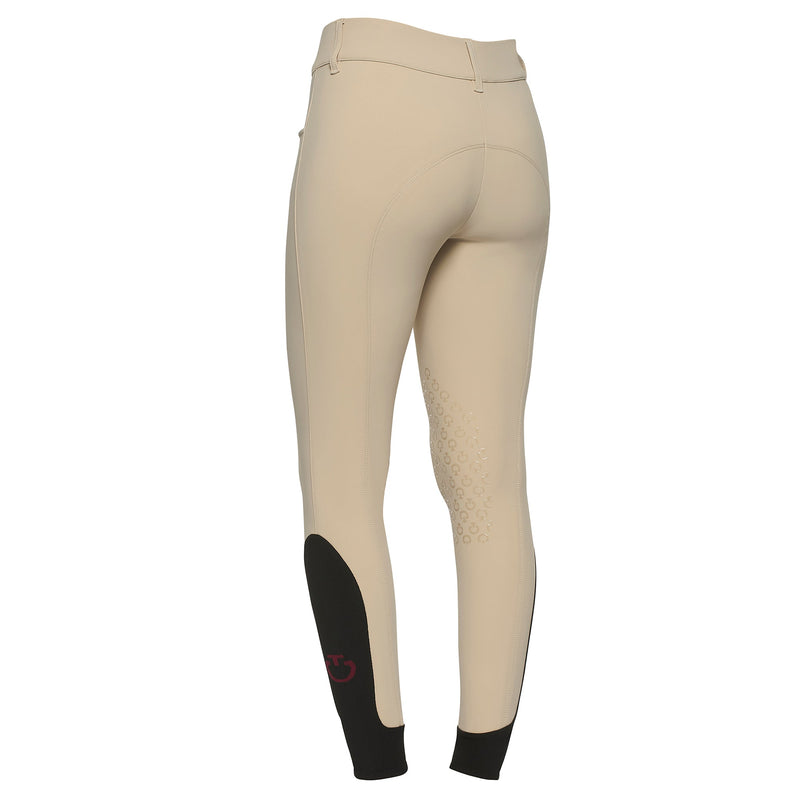 Cavalleria Toscana Pantalon d'équitation American - Taille Haute - Grips aux Genoux - Femme