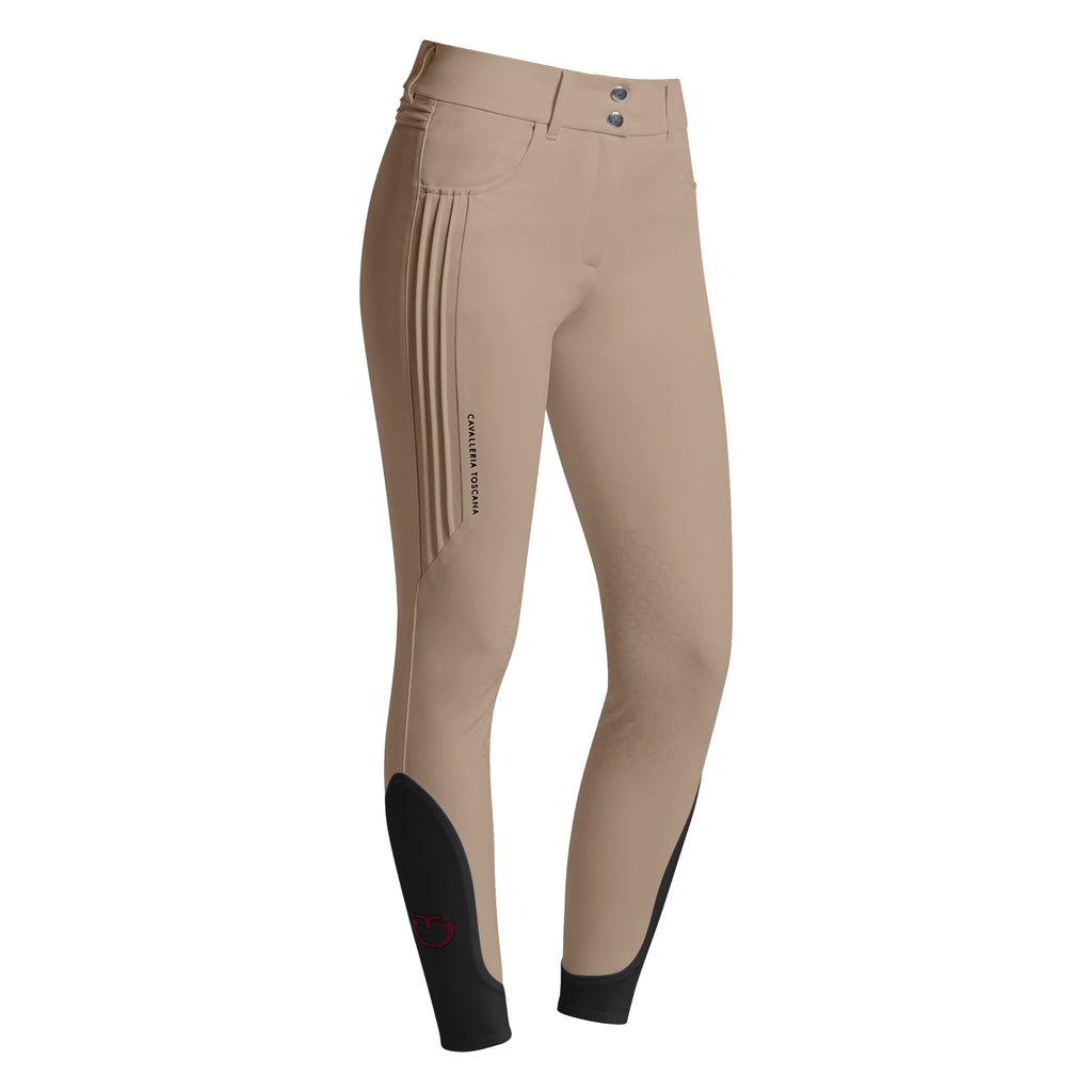 Cavalleria Toscana American Breeches Pleated Insert - Knee Grip - Women