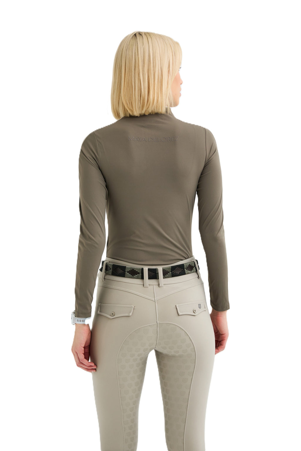 Maya Delorez Enganliegender Half Zip - Lange Ärmel - Damen