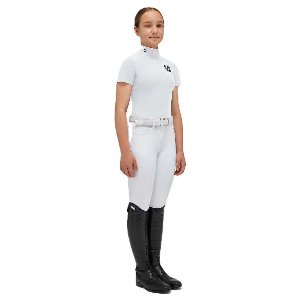 Cavalleria Toscana Jersey Wettkampf Polo - Reißverschluss - Kurzarm - Mädchen