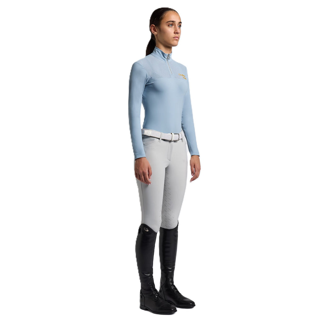 Cavalleria Toscana Insert Perforated Shirt - Lange Mouw - Meisjes