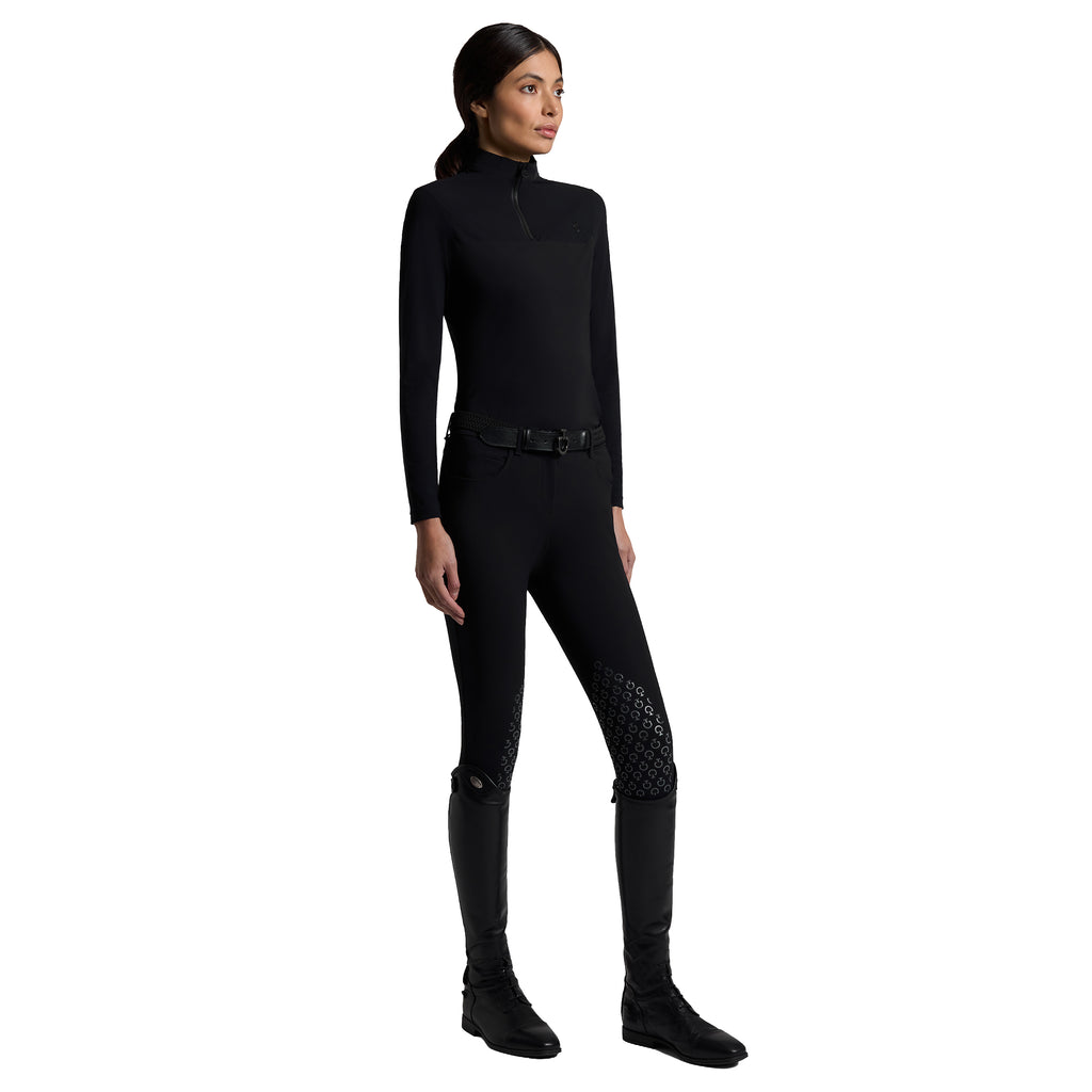Cavalleria Toscana Trainingshirt Perforated Inserts - Long Sleeves - Women