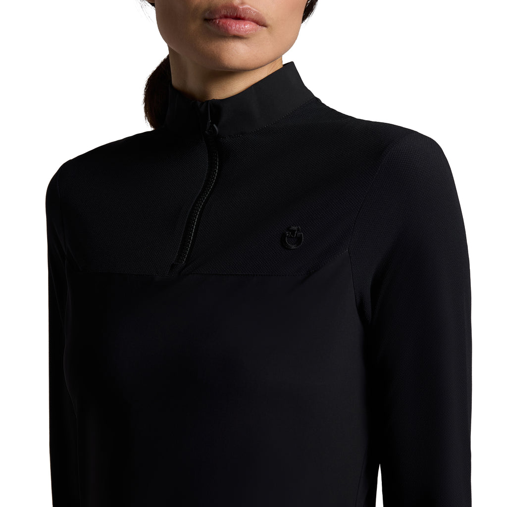 Cavalleria Toscana Trainingshirt Perforated Inserts - Long Sleeves - Women