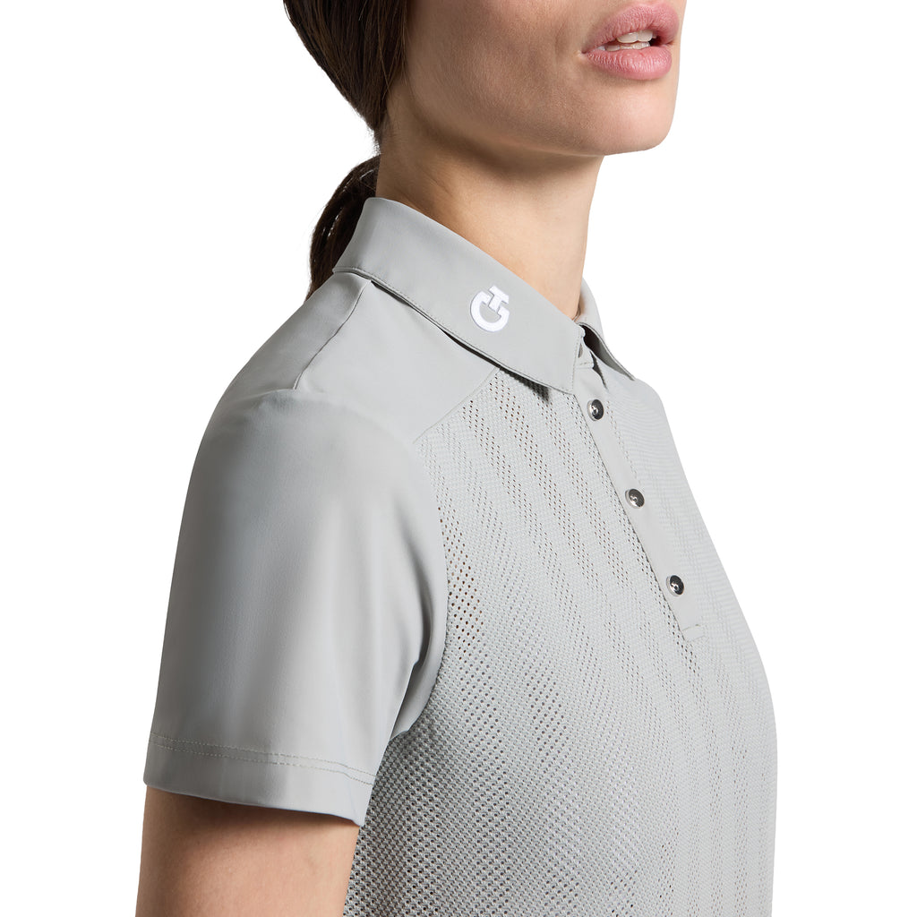Cavalleria Toscana Polo Jacquard Jersey - Kurzarm - Damen