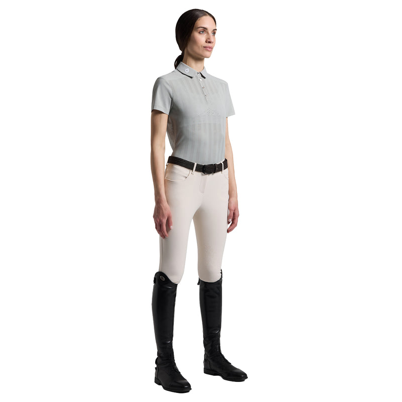 Cavalleria Toscana Polo Jacquard Jersey - Manches Courtes - Femme