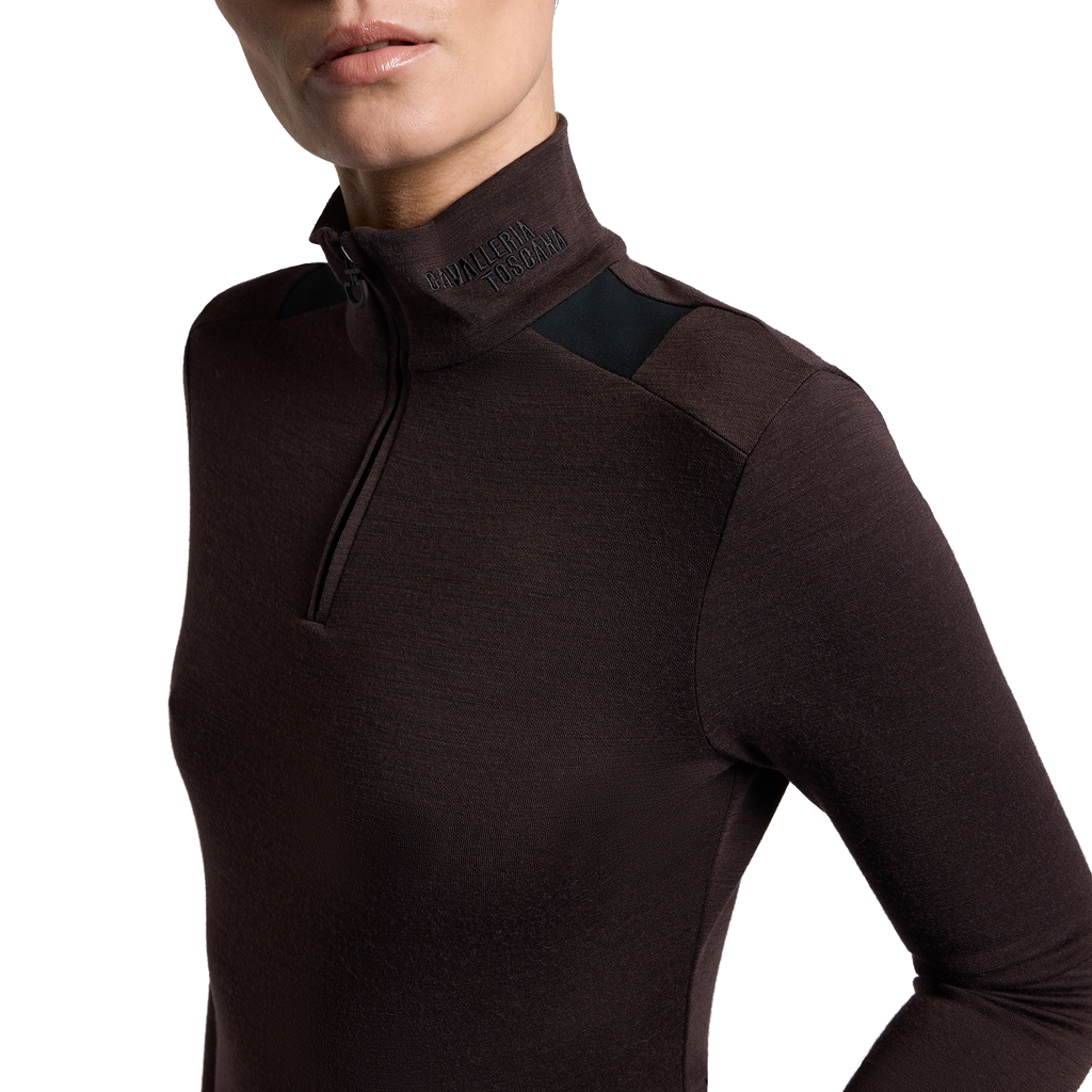 Cavalleria Toscana Training Shirt Tech Wool - Long Sleeves - Women