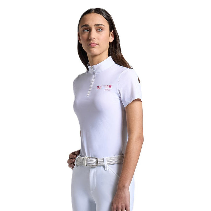Rider's Gene Show Shirt - Jersey - Half Zipper - Short Sleeve - Girls