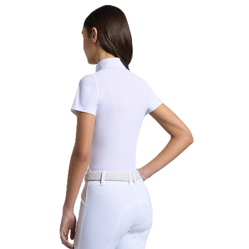 Cavalier's Gene Chemise de concours - Jersey - Demi-fermeture éclair - Manches courtes - Filles