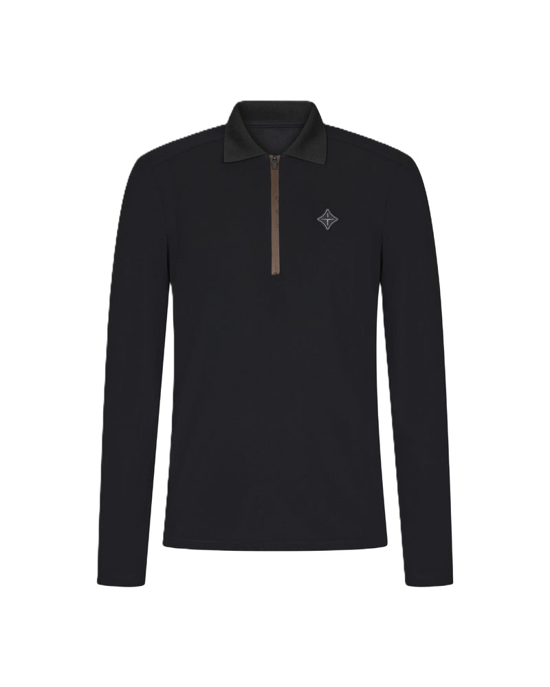 Trolle Zipped Polo - Long Sleeves - Men