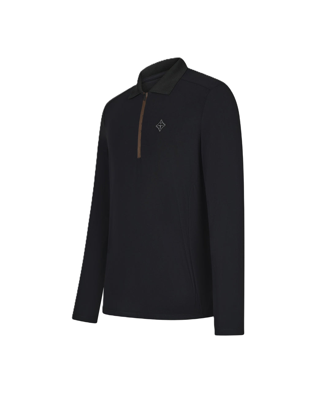 Polo Trolle zippé - Manches longues - Homme