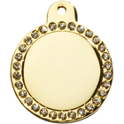 Penning Cirkel Glamour - Goud - Maat L