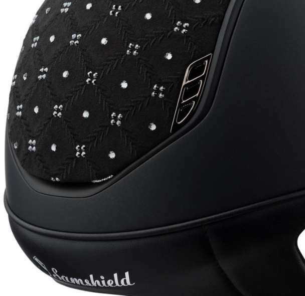 Samshield 2.0 Miss Shield Shadowmatt Blauw/ Top Shadowmatt Blauw / Frontalband Shadowmatt Blauw / Trim Chrome Zwart/ Blazon Chrome Zwart