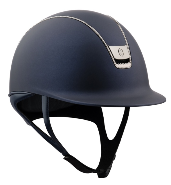 Samshield 2.0 Shadowmatt Blauw/ Top Shadowmatt Blauw / Trim 300Swarovski Crystal / Blazon Chrome Zwart