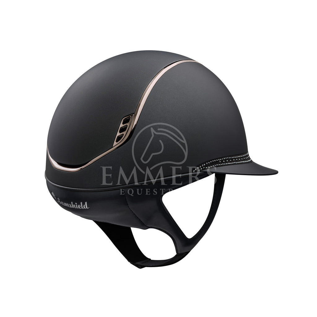 Samshield 2.0 Miss Shield Shadow Mat Black - Frontal Band Tiara Black - Trim & Blazon Chrome Black