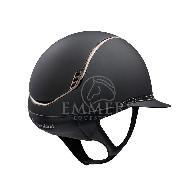 Samshield 2.0 Miss Shield Shadow Mat Black - Frontal Band Tiara Black - Trim & Blazon Chrome Black