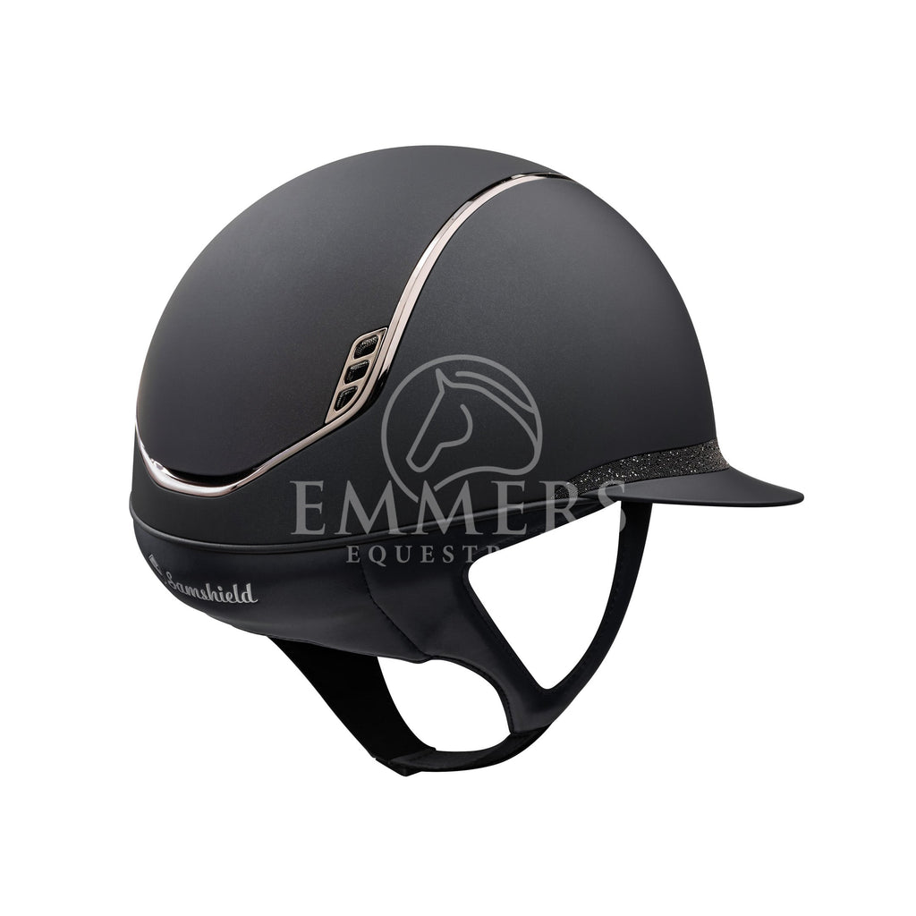 Samshield 2.0 Miss Shield Shadowmatt Black / Top Shadowmatt Black / Frontalband Crystalfabric Black / Trim Black Chrome 5Swa Black / Blazon Crystal Fabric Black