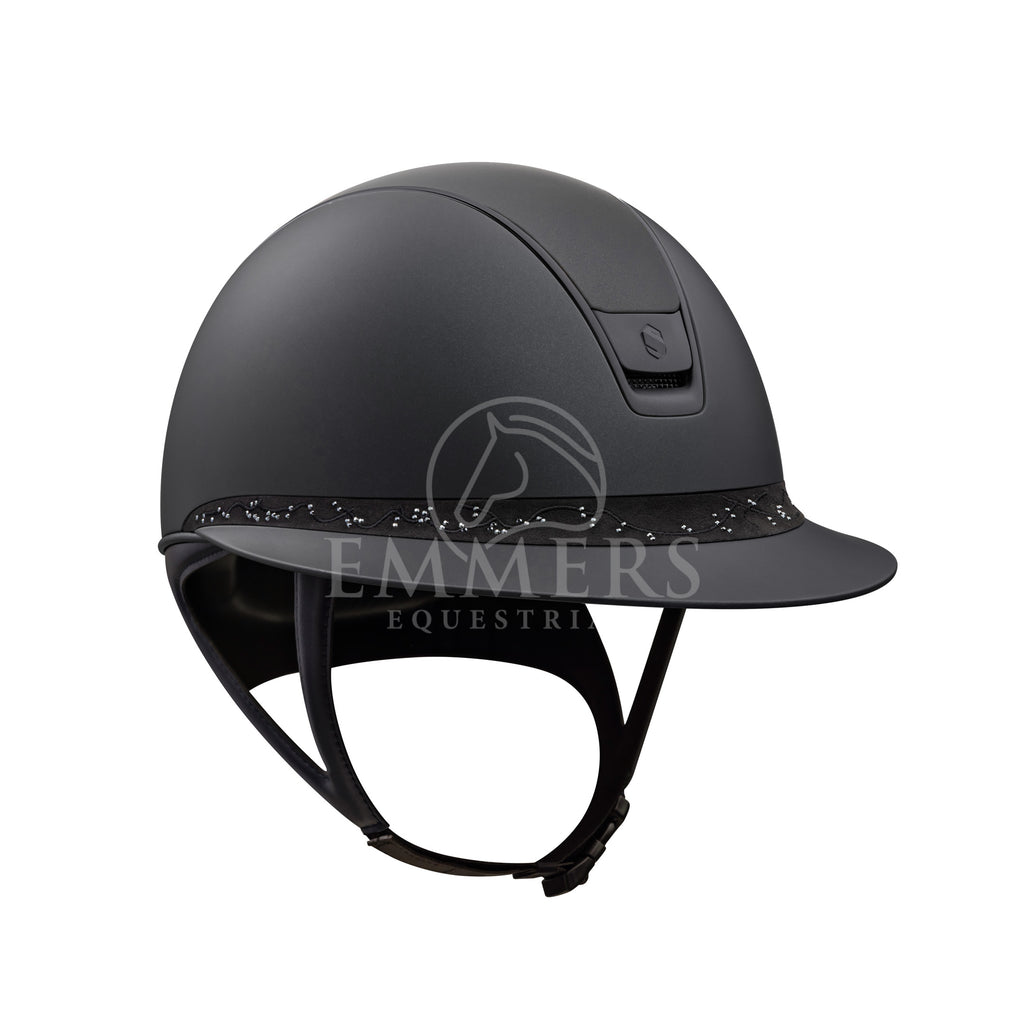Samshield 2.0 Miss Shield Shadow Mat Black - Frontal Band Crystal Leaf Black - Trim & Blazon Matt Black