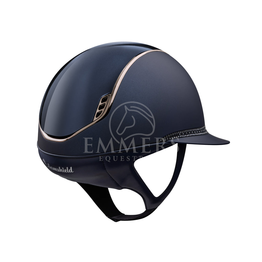 Samshield 2.0 Miss Shield Shadow Mat Blue - Top Shadow Glossy Blue - Frontal Band Tiara Blue - Trim & Blazon Chrome Black