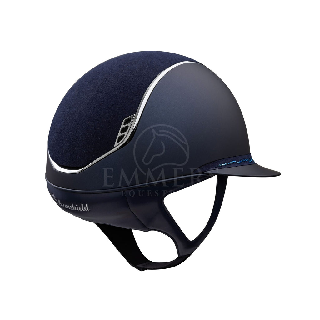 Samshield 2.0 Miss Shield Shadowmatt Blauw / Alcantara Flower Swarovski Blauw