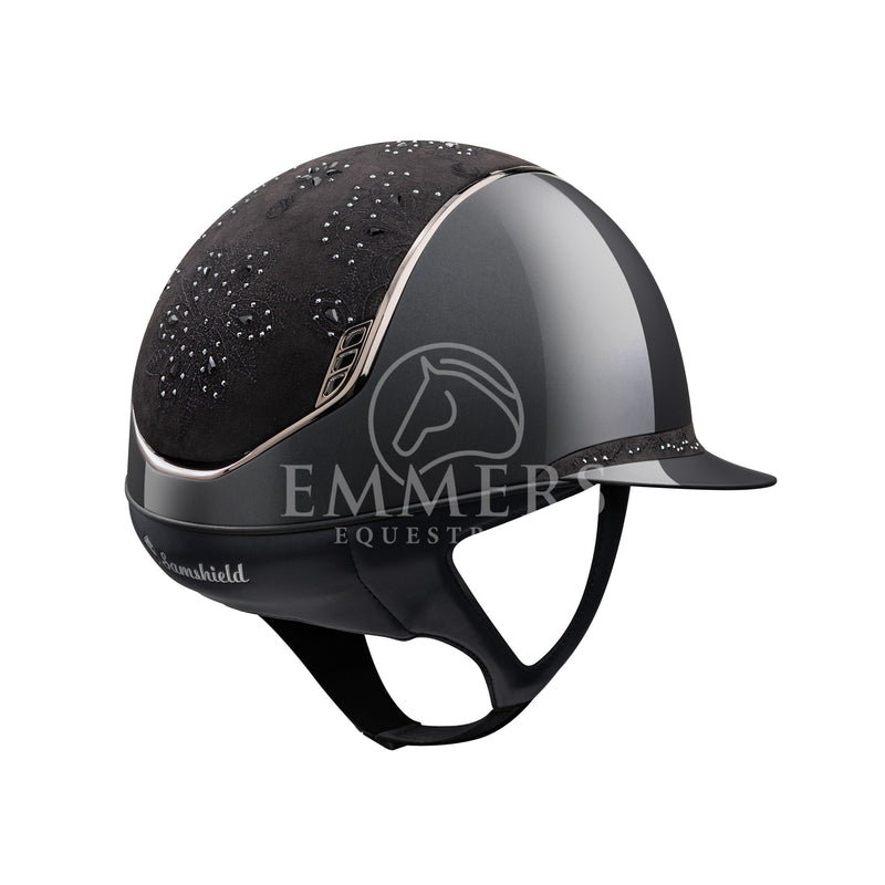 Samshield 2.0 Miss Shield Shadowglossy Black / Top Crystal Bloom Black / Frontalband Crystal Bloom Black / Trim Chrome Black / Blazon Chrome Black