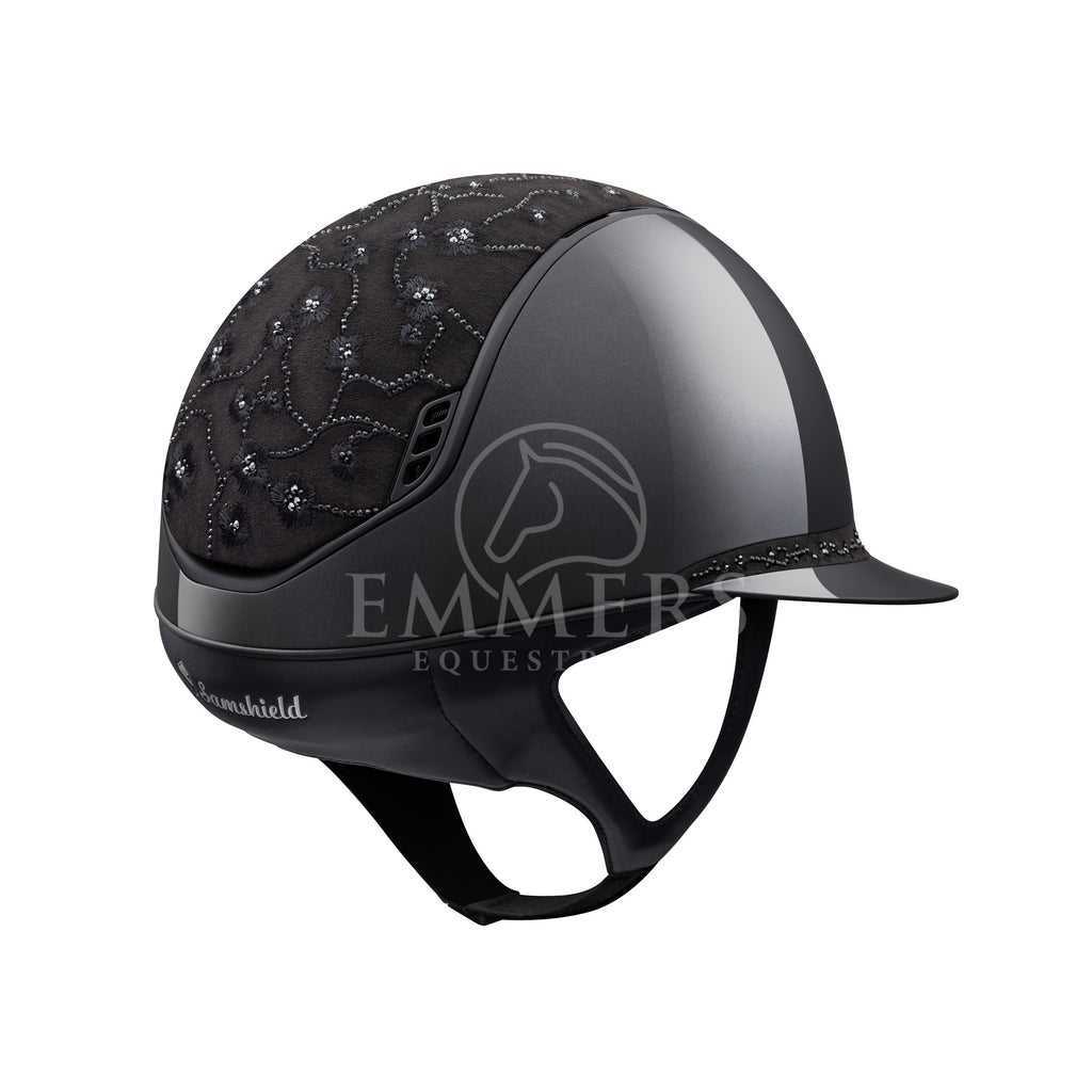 Samshield 2.0 Miss Shield Shadow Glossy Black - Top & Frontal Band Cherry Blossom Black - Trim & Blazon Matt Black
