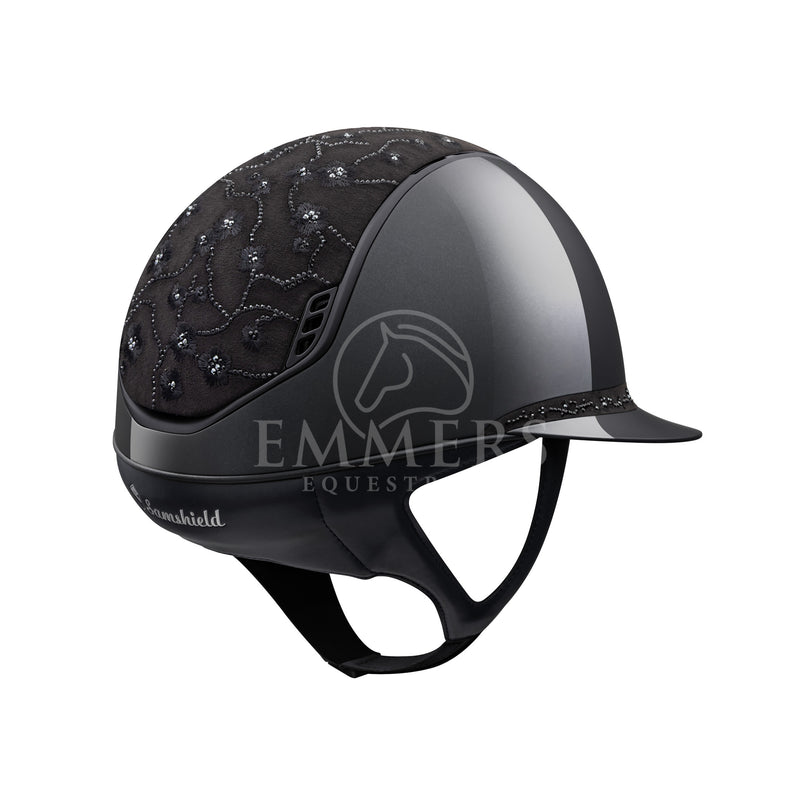Samshield 2.0 Miss Shield Shadow Glossy Black - Top & Frontal Band Cherry Blossom Black - Trim & Blazon Matt Black