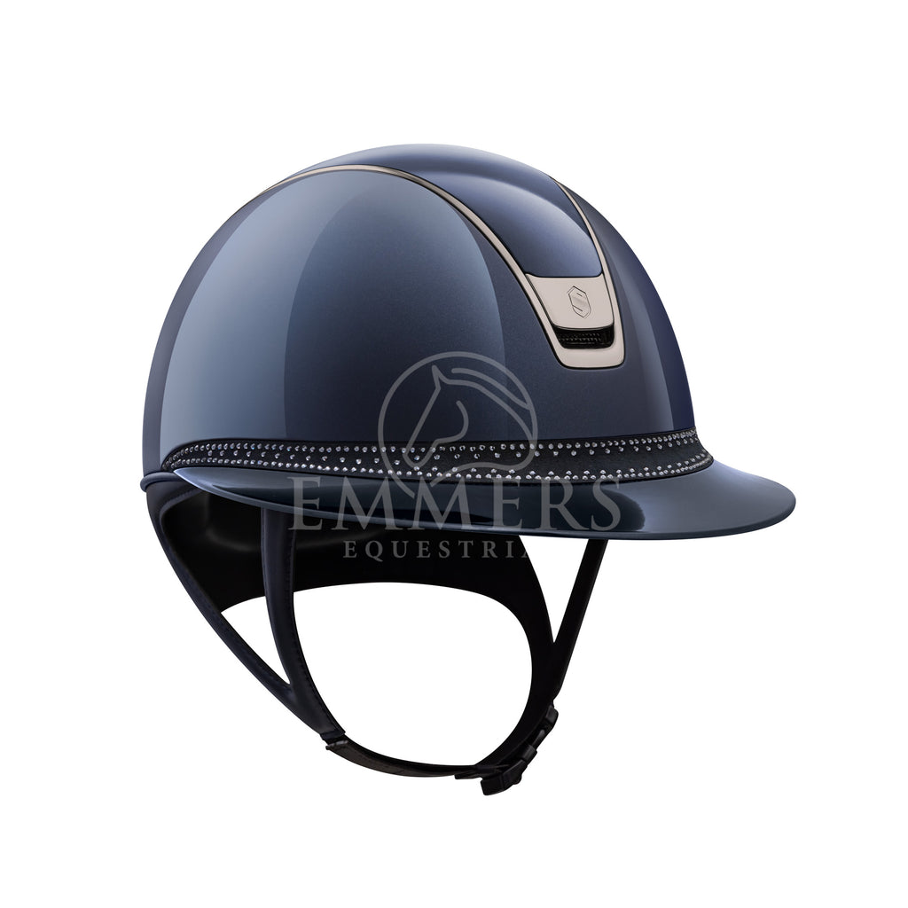 Samshield 2.0 Miss Shield Shadow Glossy Blue - Frontal Band Tiara Blue - Trim & Blazon Chrome Black
