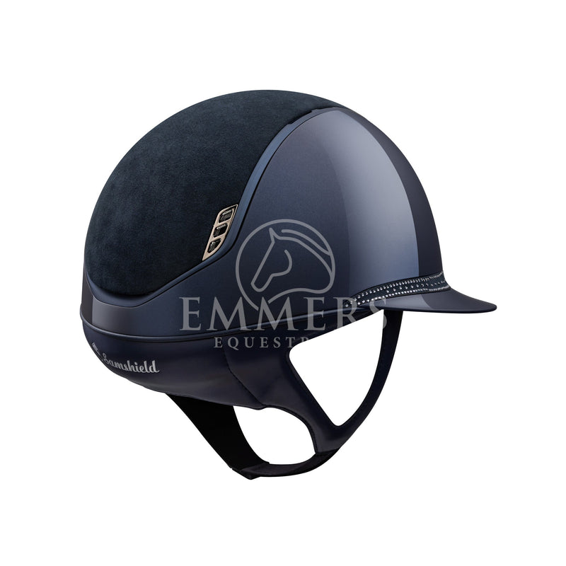 Samshield 2.0 Miss Shield Shadowglossy Blue / Top Alcantara Blue / Frontalband Tiara Blue Graphite / Trim Matt Blue / Blazon Chrome Black